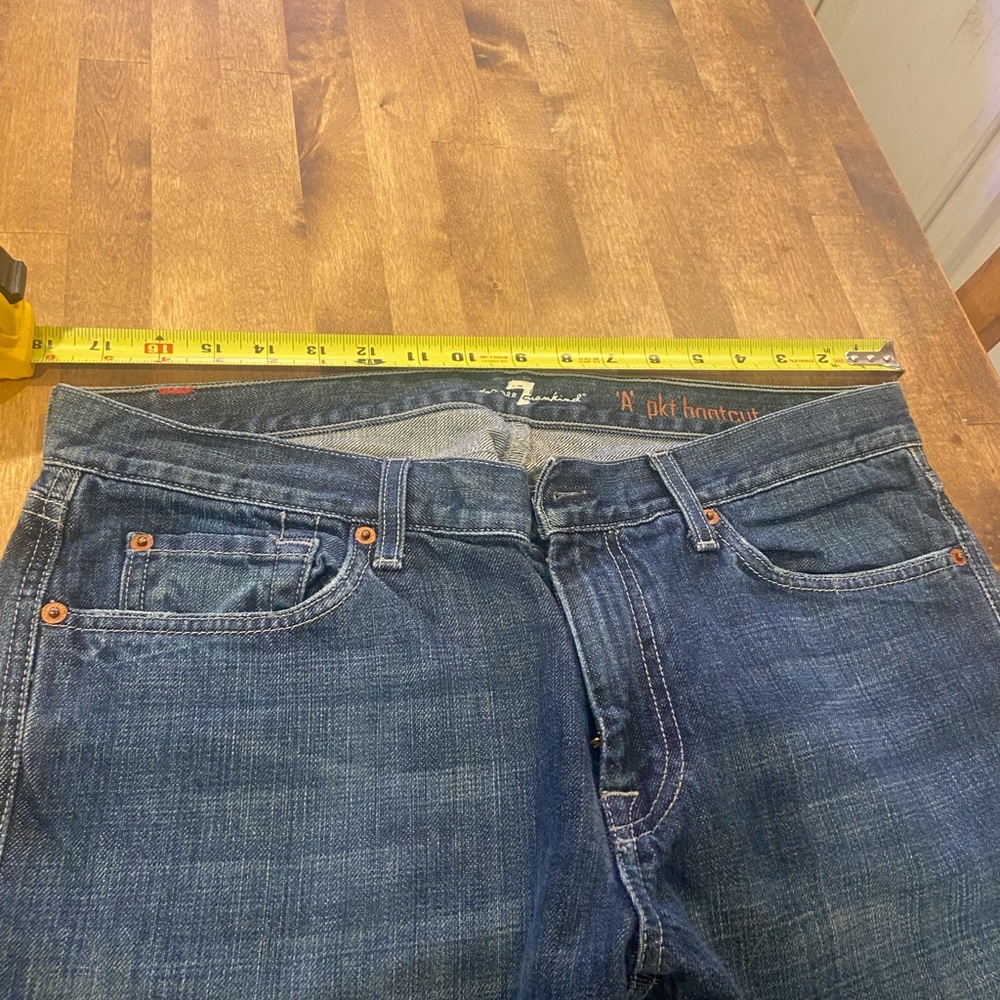 7 For All Mankind Indigo Denim Jeans Men’s - Picture 5 of 10
